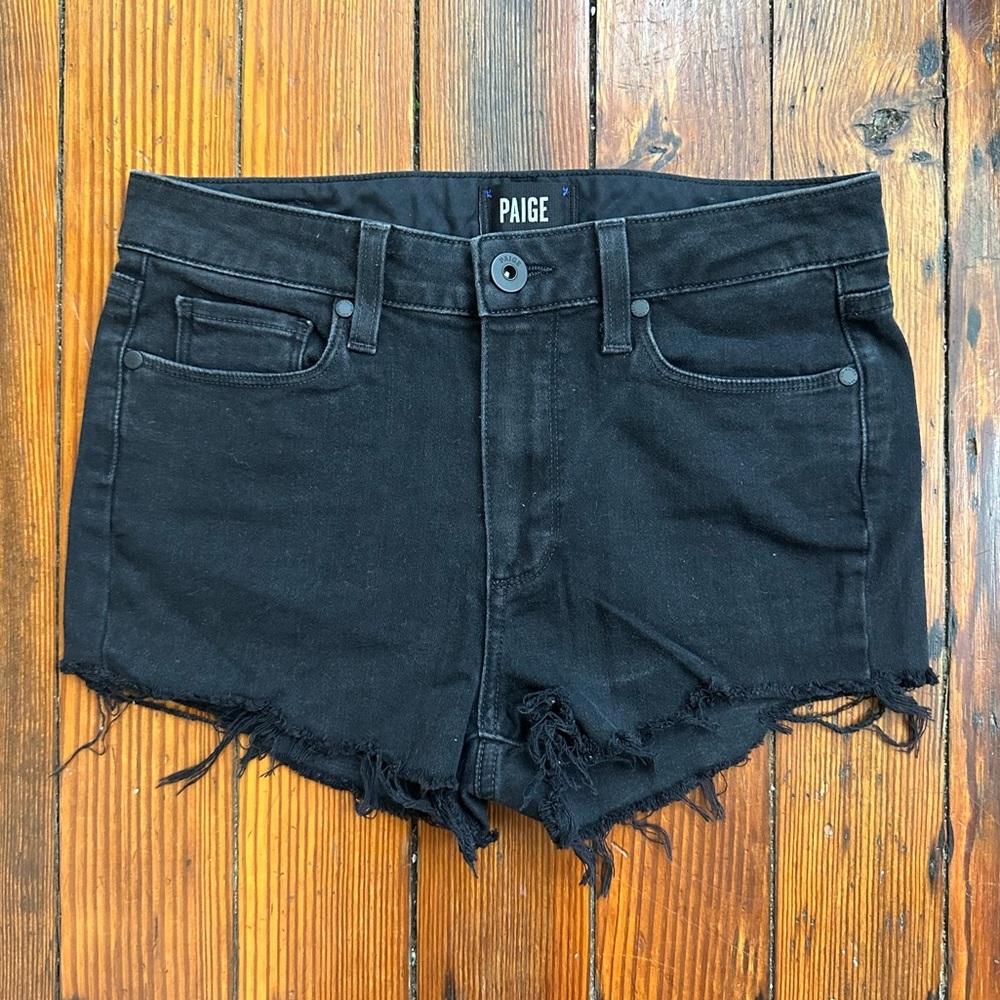 Paige Hoxton Ultra Skinny cutoff shorts 28